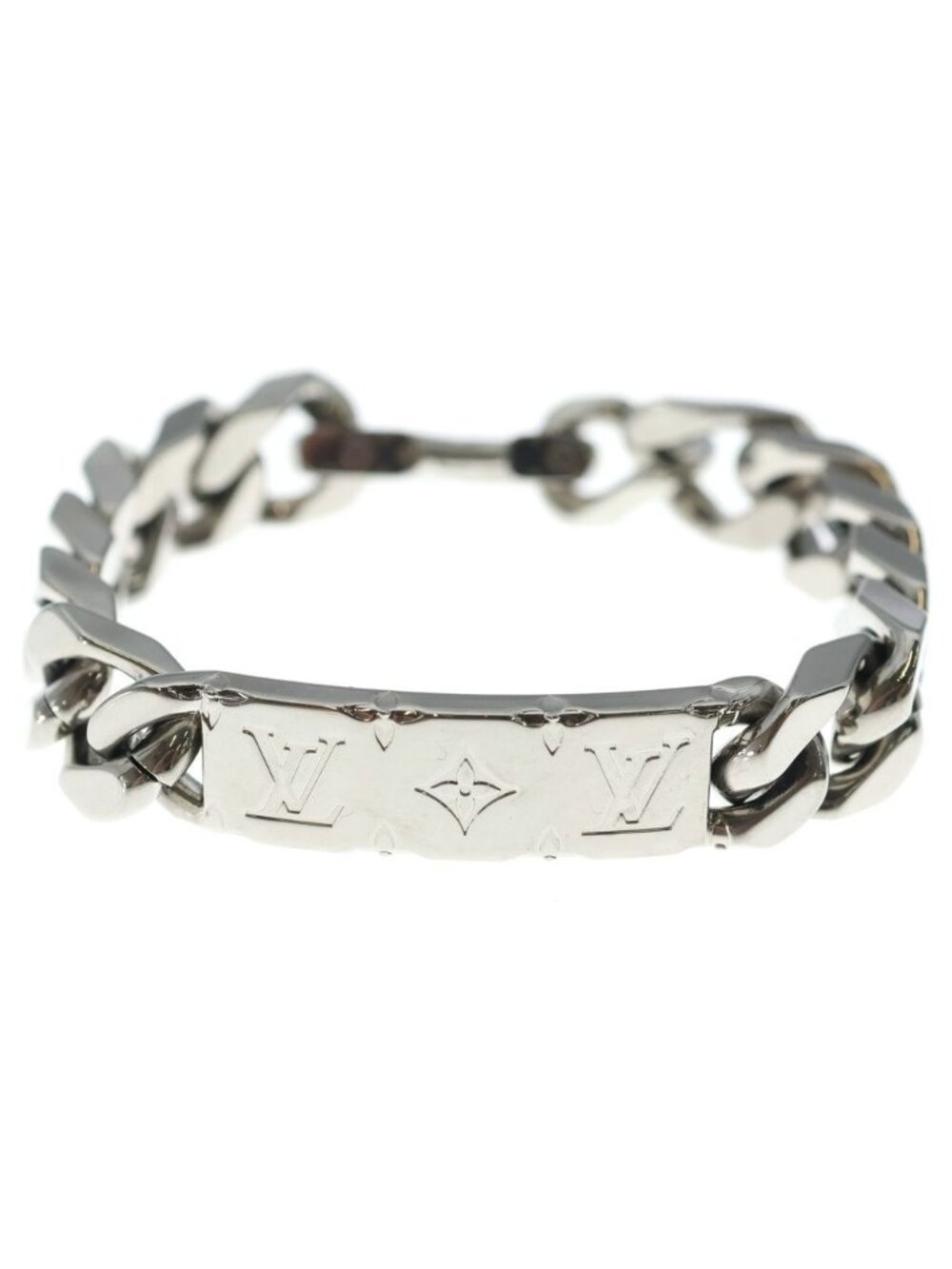 Louis Vuitton Chain Bracelet Monogram Silver